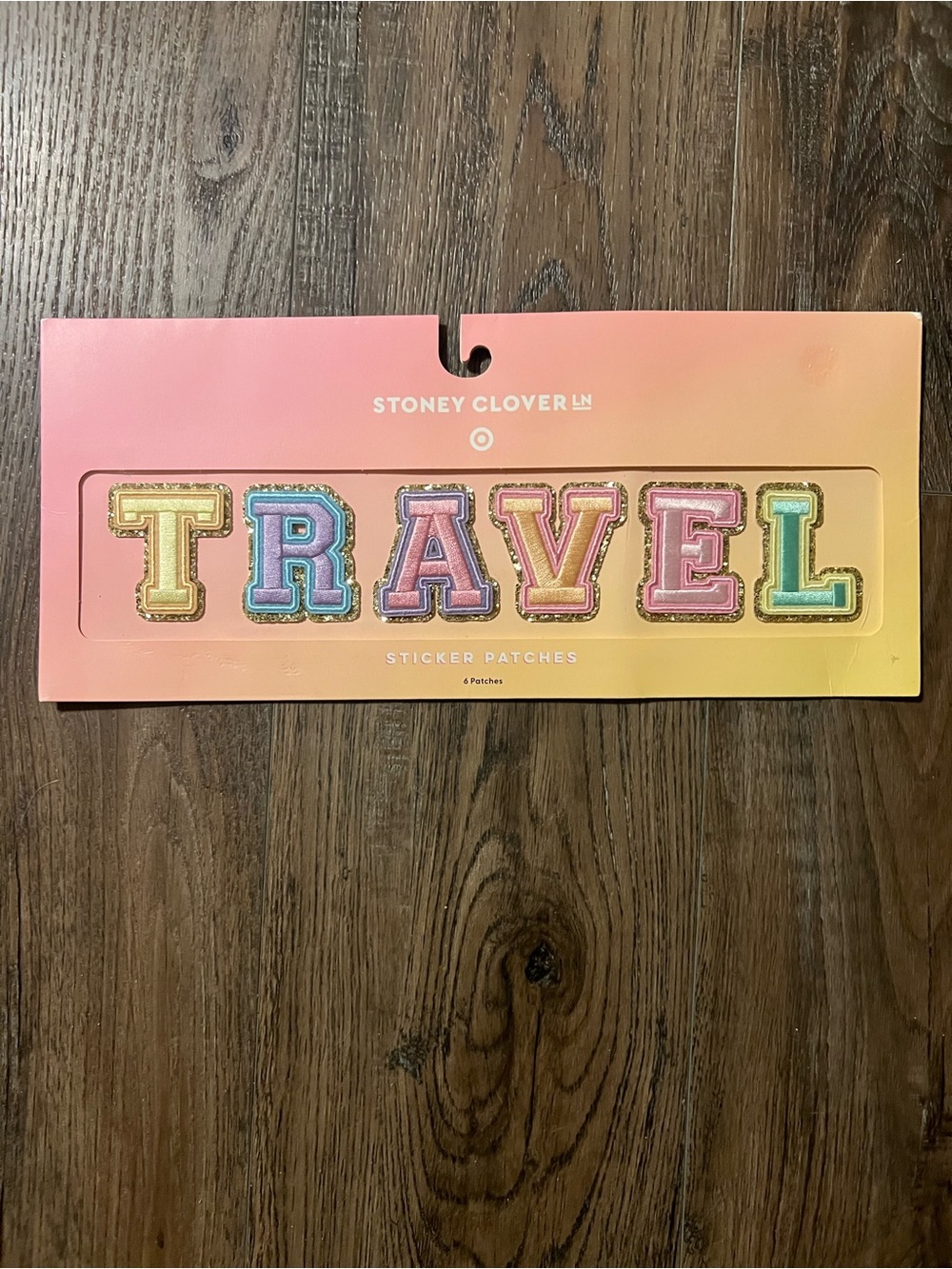 Stoney Clover Lane "TRAVEL" Patch Sticker Set - Pastel Rainbow